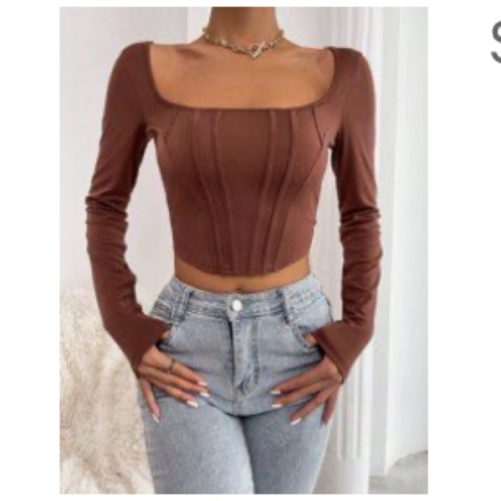 Brown Corset Top